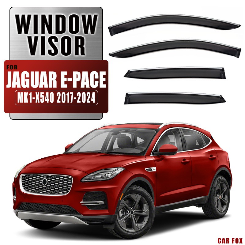 适用于捷豹E-Pace晴雨挡雨遮阳扰流板JAGUAR E Pace Window visor
